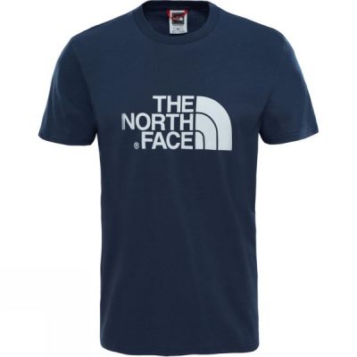 Tee The North Face Manga Corta Easy Hombre Azul Marino - Chile PQJ347851